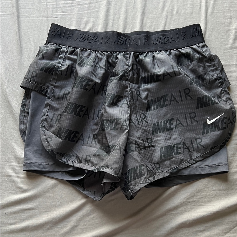 Nike Air Black and Gray Athletic Shorts